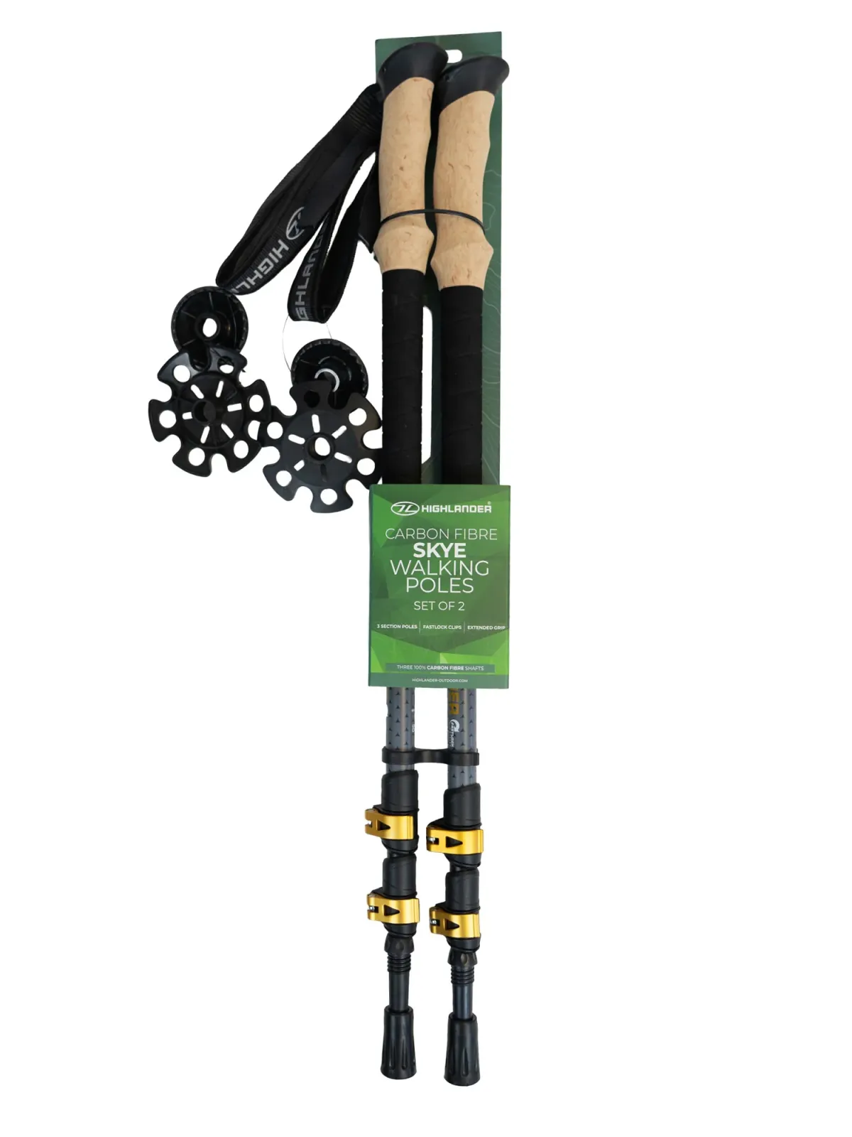 Skye Carbon Fibre Walking Poles (Set of two)